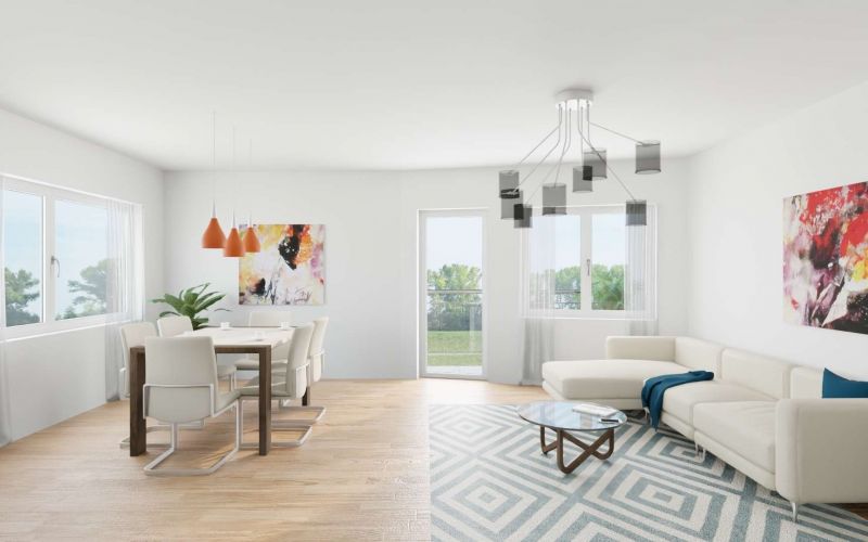 Visualisierung Wohn/Esszimmer