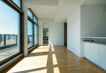 Wohnzimmer blick aud Badezimmer