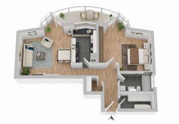 Visualisierung Grundriss