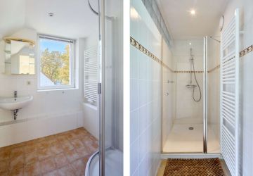Badezimmer im Dachgeschoss