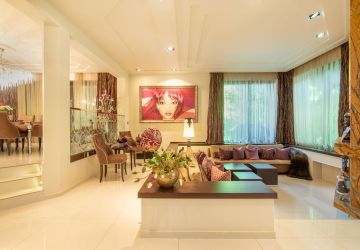 Exklusiver Salon mit stilvollem Ambiente