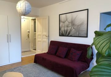 Wohnraum Richtung Bad und Tür