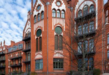 Hausfassade des Wohnensembles
